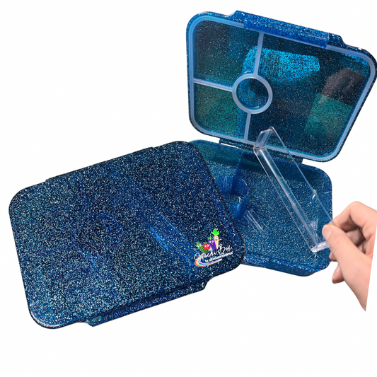 Blau Glitter -SnackiBox